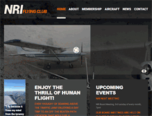 Tablet Screenshot of nriflyingclub.com